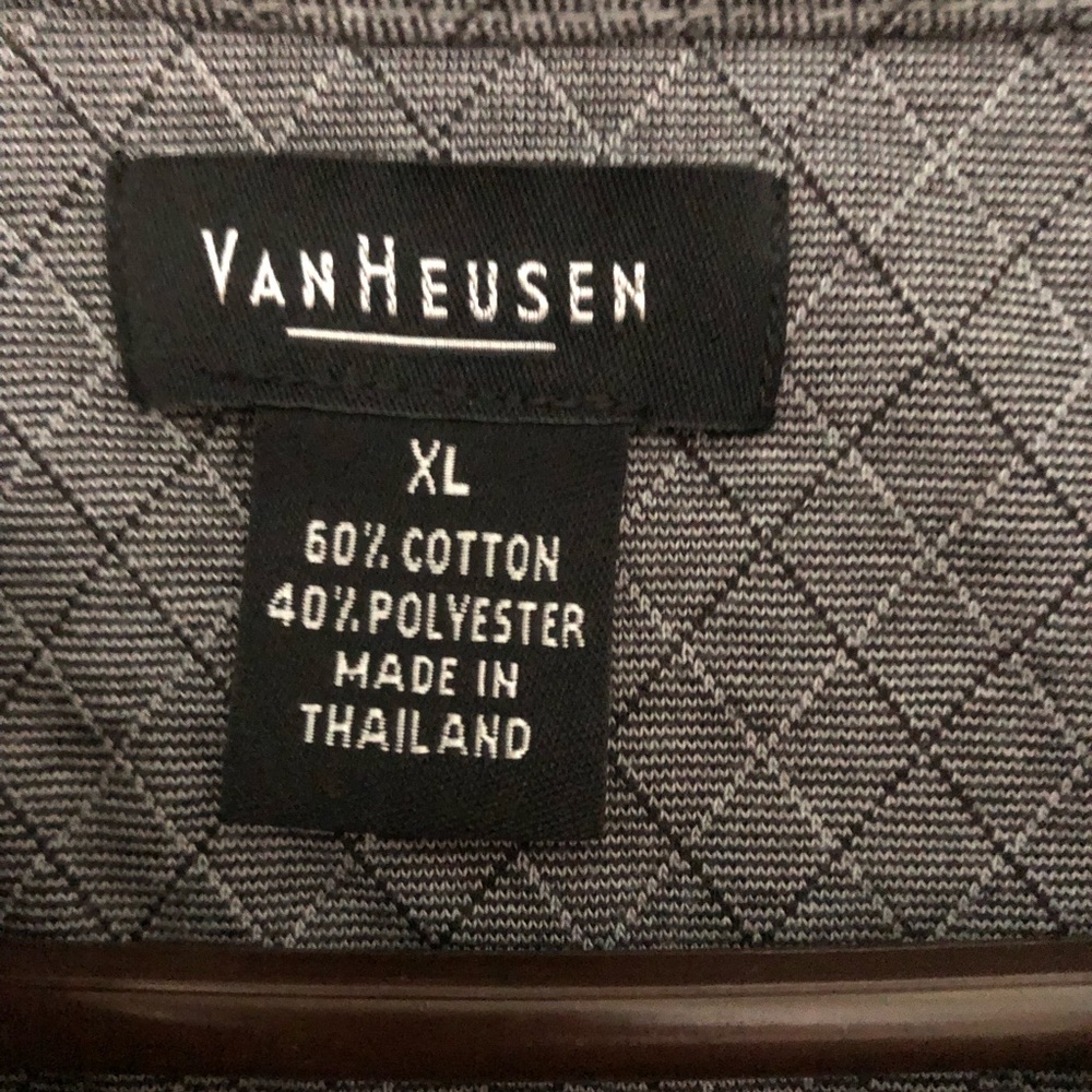 VanHeusen Gray Men’s‎ T-shirt Short Sleeves Sz XL - Picture 5 of 7